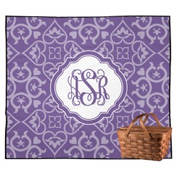 Lotus Flower Outdoor Picnic Blanket (Personalized)