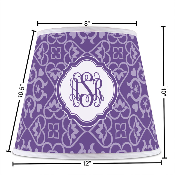 Lotus Flower Poly Film Empire Lampshade - Dimensions