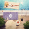 Lotus Flower Pool Towel Lifestyle