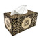 Lotus Flower Rectangle Tissue Box Covers - Wood - with tissue