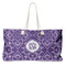 Lotus Flower Large Tote Bag with Rope Handles (Personalized)