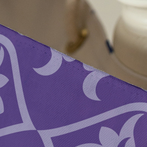 Lotus Flower Large Rope Tote - Close Up View