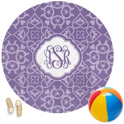Lotus Flower Round Beach Towel (Personalized)