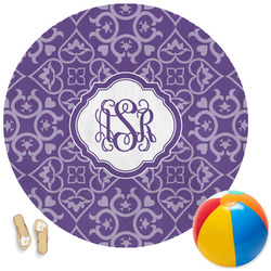 Lotus Flower Round Beach Towel (Personalized)