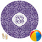 Lotus Flower Round Beach Towel (Personalized)