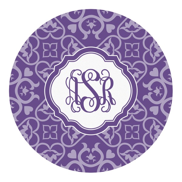 Custom Lotus Flower Round Decal - XLarge (Personalized)