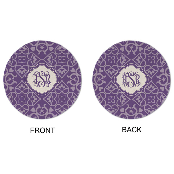 Lotus Flower Round Linen Placemats - APPROVAL (double sided)