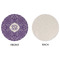 Lotus Flower Round Linen Placemats - APPROVAL (single sided)