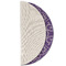 Lotus Flower Round Linen Placemats - HALF FOLDED (single sided)