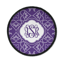 Lotus Flower Iron On Round Patch w/ Monogram