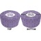 Lotus Flower Round Pouf Ottoman (Top and Bottom)