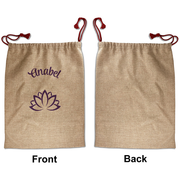 Lotus Flower Santa Bag - Approval - Front