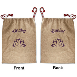 Lotus Flower Santa Sack - Front & Back (Personalized)