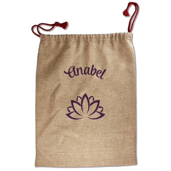 Lotus Flower Santa Bag - Front