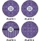 Lotus Flower Set of Lunch / Dinner Plates (Approval)
