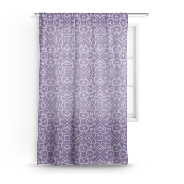 Custom Lotus Flower Sheer Curtain - 50"x84"