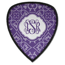 Lotus Flower Iron on Shield Patch A w/ Monogram