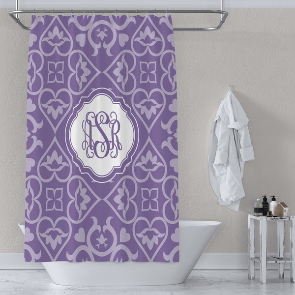 Lotus Flower Shower Curtain Lifestyle