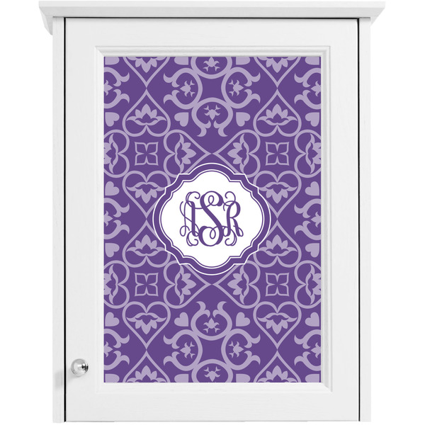 Lotus Flower Single White Cabinet Decal