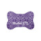 Lotus Flower Bone Shaped Dog Food Mat (Small) (Personalized)