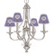 Lotus Flower Small Chandelier Shade - LIFESTYLE (on chandelier)