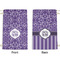 Lotus Flower Small Laundry Bag - Front & Back View