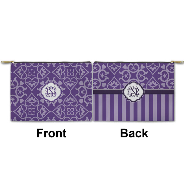 Lotus Flower Small Zipper Pouch Approval (Front and Back)