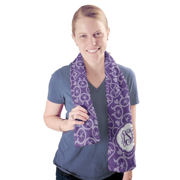 Lotus Flower Sport Towel - Exercise use - Model