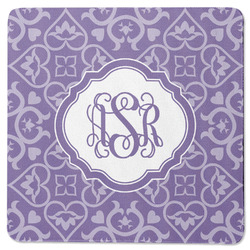 Lotus Flower Square Rubber Backed Coaster (Personalized)