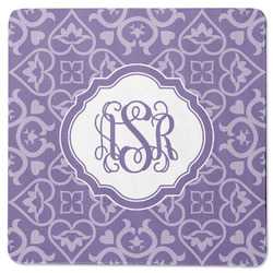 Lotus Flower Square Rubber Backed Coaster (Personalized)