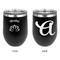 Lotus Flower Stainless Wine Tumblers - Black - Double Sided - Approval