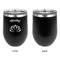 Lotus Flower Stainless Wine Tumblers - Black - Single Sided - Approval
