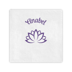 Lotus Flower Standard Cocktail Napkins (Personalized)