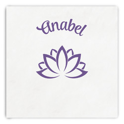 Lotus Flower Paper Dinner Napkins (Personalized)