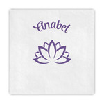 Lotus Flower Decorative Paper Napkins (Personalized)