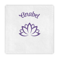 Lotus Flower Decorative Paper Napkins (Personalized)