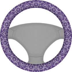 Lotus Flower Steering Wheel Cover (Personalized)