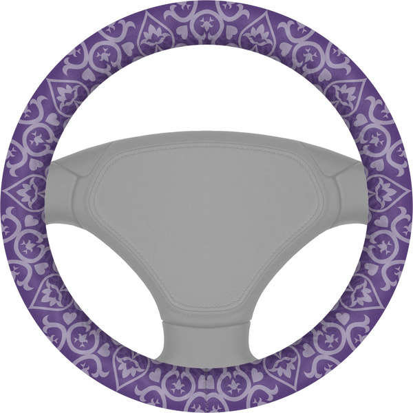 Custom Lotus Flower Steering Wheel Cover