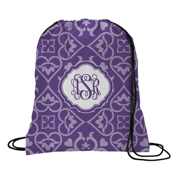 Custom Lotus Flower Drawstring Backpack - Large (Personalized)