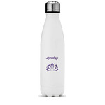Lotus Flower Water Bottle - 17 oz. - Stainless Steel - Full Color Printing (Personalized)