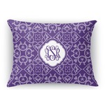 Lotus Flower Rectangular Throw Pillow Case - 12"x18" (Personalized)