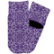 Lotus Flower Toddler Ankle Socks - Single Pair - Front and Back
