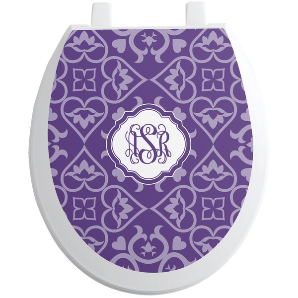 Custom Lotus Flower Toilet Seat Decal (Personalized)