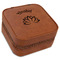 Lotus Flower Travel Jewelry Boxes - Leather - Rawhide - Angled View
