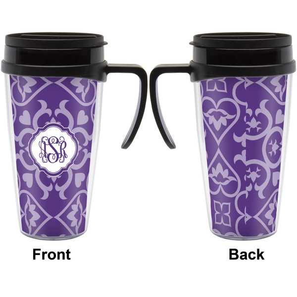 Lotus Flower Travel Mug with Black Handle - Approval