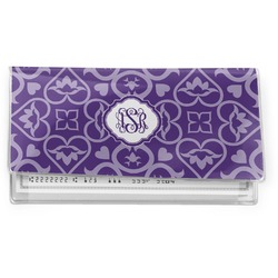 Lotus Flower Vinyl Checkbook Cover (Personalized)