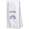 Lotus Flower Kitchen Towel - Waffle Weave - Partial Print (Personalized)