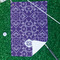 Lotus Flower Waffle Weave Golf Towel - In Context