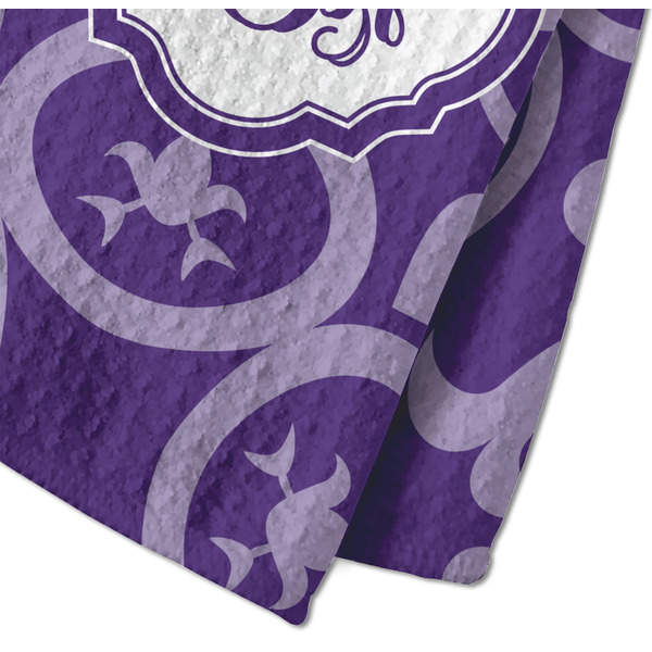 Lotus Flower Waffle Weave Towel - Closeup of Material Image