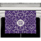 Lotus Flower Waffle Weave Towel - Full Color Print - Lifestyle2 Image